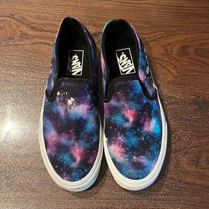 Women’s size 9 slip on galaxy VANS